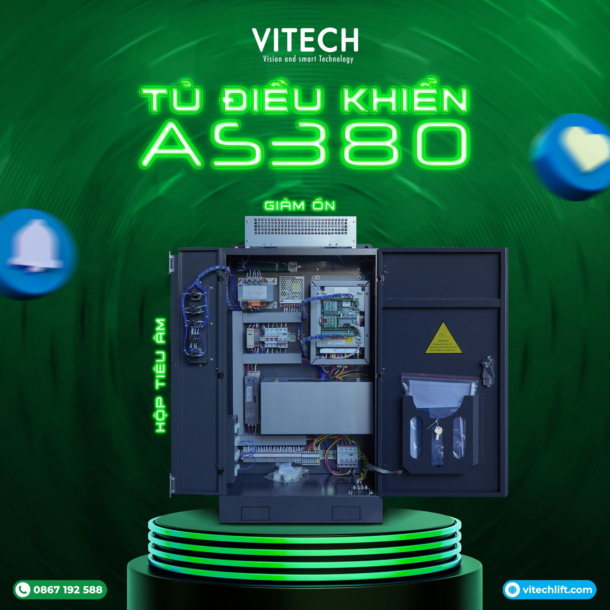 Tủ điều khiển thang máy - Công Ty TNHH Xuất Nhập Khẩu Công Nghệ VITECH